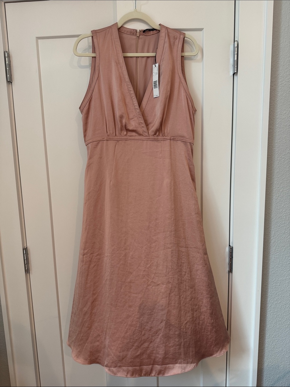 Elie Tahari Dusty Rose Sleeveless Midi Dress